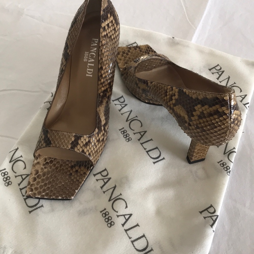 Pancaldi Italian snakeskin shoes